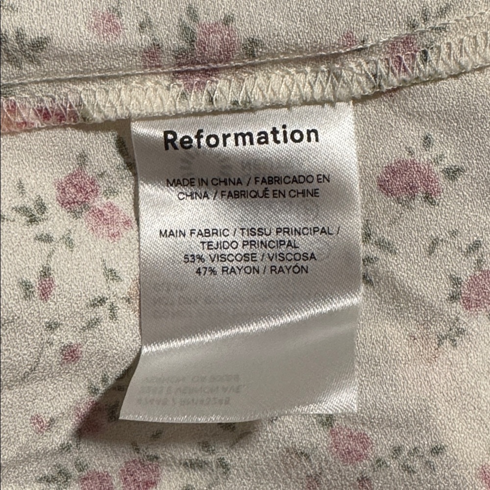 NEW Reformation Lacey Midi Dress Size 4 Boheme Floral - Picture 8 of 9